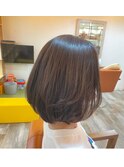 縮毛矯正したのにふんわりボブ！