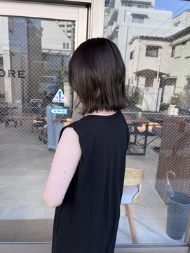 アドア 横浜(ADORE) 【ADORE横浜】切りっぱなしボブ×オリーブグレー