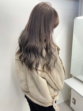 キング 枚方店(K!ng) ハイライトカラーミルクティーベージュケアブリーチダブルカラー