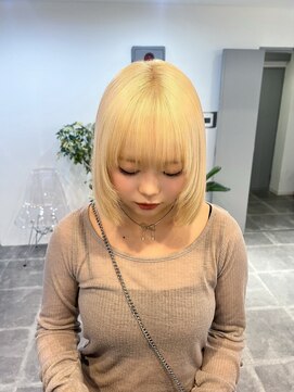 ペレ 栄店(PELE) 前髪/アンブレラカラー/こなれミディ/イメチェン/ウェーブパーマ