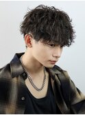 波巻きパーマメンズツイストスパイラルパーマツーブロック