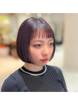 スウド(Swd) ショートバング＆マチルダボブ/ちょっと個性的/美髪カラー