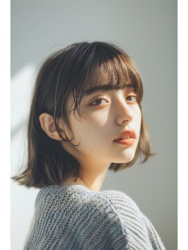 ラナ 新宿(lana) ボブウルフ/レイヤーカット/ワイドバング【lana hair 新宿】