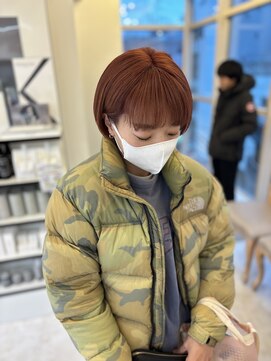 アプリバイリアン 浦和2号店(appri by Rien) 韓国風　レイヤーカット〔オレンジブラウン〕
