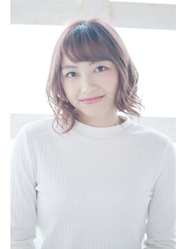 アウラ(Aula by marbles) 外巻き/ピンクブラウン/ミックス巻き[横浜]