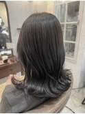 地毛風カラー！透明感あるダークグレージュ