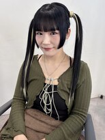 ツインテール　渋谷ヘアメ　アイドルヘア　韓国ヘアセット