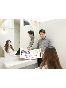 一人一人に寄り添う丁寧なカウンセリングで、髪の悩みを解決！“自分史上最高のスタイル”を創りましょう◇