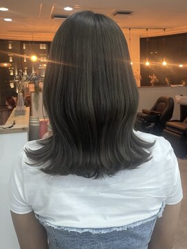 ウル 岡山駅店(ULu.) ハイトーンカラー　グレージュ