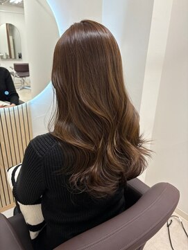 ナンバー エリュン 秋田店(N°Elune) 大人かわいいエギョモリ ミルクティーブラウン ひし形シルエット