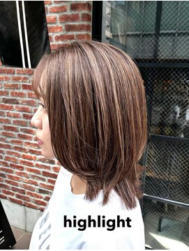 オーガニック アトリエ 大宮(organic+atelier) 白髪をぼかすハイライト白髪ぼかし白髪染めくびれ