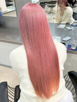 ラック 表参道(LUCK) ピンクオレンジ/バズカット/似合わせカット/ピンクカラー