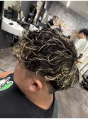 メンズメンズカットブリーチパーマR