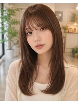 テラス 銀座(terrace)&nbsp;ロングレイヤーカット×シースルーバング×レイヤーストレート