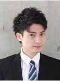 ツーブロアップバングショート