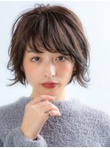 20代30代に人気☆外ハネ丸みショートボブ/愛されナチュラル/原宿