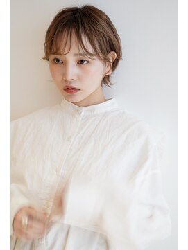 カライングドゥ(ing deux) 大人可愛い20代30代40代耳掛けひし形ショート