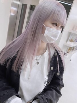 リンドトウキョウ ウメダ(LINDO TOKYO) ホワイトパープル/ブロンドカラー/Wカラー/艶カラー