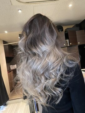 ヘアメイク フォックス 錦店(hair make FOX) バレイヤージュ★アッシュ