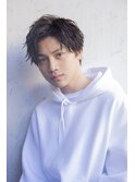 小久保style☆2wayバングフェザーバングプラチナベージュウルフ