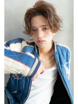 オースティン 登戸向ケ丘遊園(AUSTIN) ツイストパーマ七三オールバックマッシュウルフスリークショート