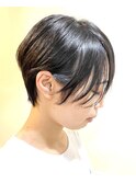 顔まわり短めショート