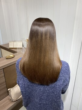 キュア 表参道(CURE) 黒髪/グレージュカラー/ココアベージュ/ヘルシーロング[表参道]