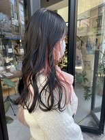 ヘアー アイス ルーチェ(HAIR ICI LUCE)&nbsp;インナーカラー ピンクカラー / 山中