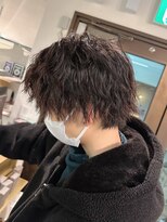 コワファーストナガサキシャンプーボーイ(COIFF1RST NAGASAKI SHAMPOO BOY)&nbsp;スパイラルパーマ×メンズウルフ　長崎　諫早