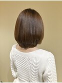 美髪ストレート　ボブスタイル