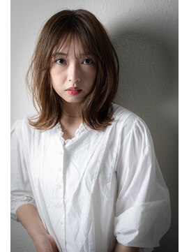 カバーヘア イヴ 戸頭店(COVER HAIR EVE) グレーベージュハッシュカットくびれミディw戸頭30代40代50代