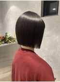 切りっぱなしボブ