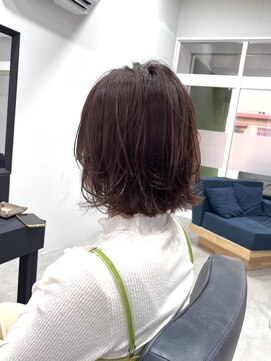 チーク(CHiiK) レイヤーボブ×ピンク