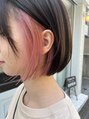 ヘアリゾート バレンタイン(hair+resort valentine) チラ見せ☆ピンクインナーカラー 