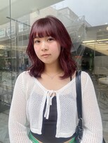 ゼスト 八王子店(ZEST) ピンクレッドカラー 暖色カラー ケアブリーチ 【otoha】