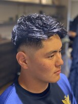 エクファフォーメン(EX-FA FOR MEN)&nbsp;ダークアッシュ/アッシュブラック/カルマパーマ/ベリーショート