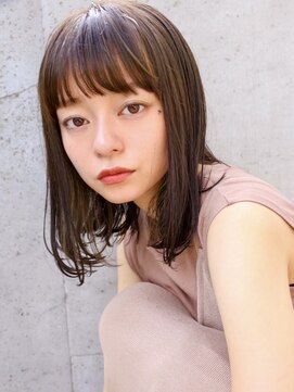 アンドレイ 表参道(andrey) デザインカラー/レイヤーカット/ウェットヘア/オリーブベージュ