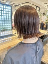 ファイブシーン アオヤマ(5SCENE AOYAMA)&nbsp;切りっぱなしボブミニボブパーマくびれボブ外ハネボブブリーチ