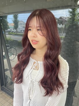 ローハ アゲオ(Lowha -ageo-) ブリーチなしボルドーカラー＾＾