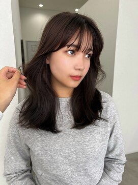 ソヨン 本厚木店(SOYON) ひし形カールミディ×ミストバング