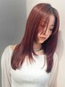 小顔似合わせカット＋髪質改善カラー＋アルカリ除去tr　