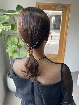 ブレント(blent) シンプルローポニーアレンジ◎
