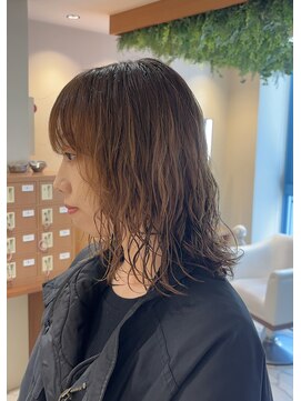 シアン 栄店(CYAN.) 軟毛！縮毛矯正履歴にゆるっとパーマ♪