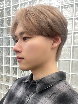 サンクプロジェクト(cinq PROJECT) メンズアッシュグレーメンズシルバーベージュカラーダブルカラー