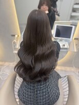 ハローバイシー 仙台(Hello by Sea)&nbsp;ダークグレージュブラウン×くびれヘア[夏/レイヤーヘア仙台]