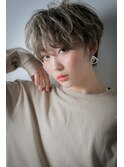 □小顔補正カットハイライト小顔丸みショート415川口20代30代