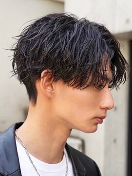 フィフスパーク(fifth PARK) 緩め波巻きスパイラルパーマツイストスパイラルツーブロック渋谷