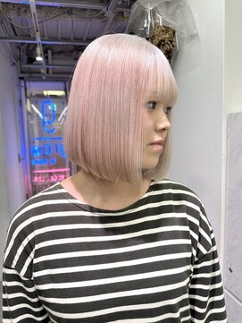 グロウ 渋谷(grow) 【ホワイトベージュ/ボブ/ブリーチ2回】