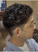 庄内店メンズパーマ】ショートカーリーパーマ（ウェットセット）