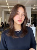 韓国/髪質改善/レイヤーカット/小顔/透明感/ブラウン